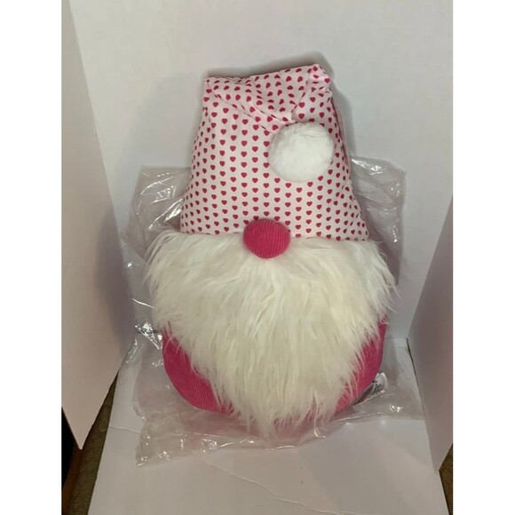 New Big Pink Winter Gnome Pillow Super Soft Snuggle Stuffy - Picture 2 of 5